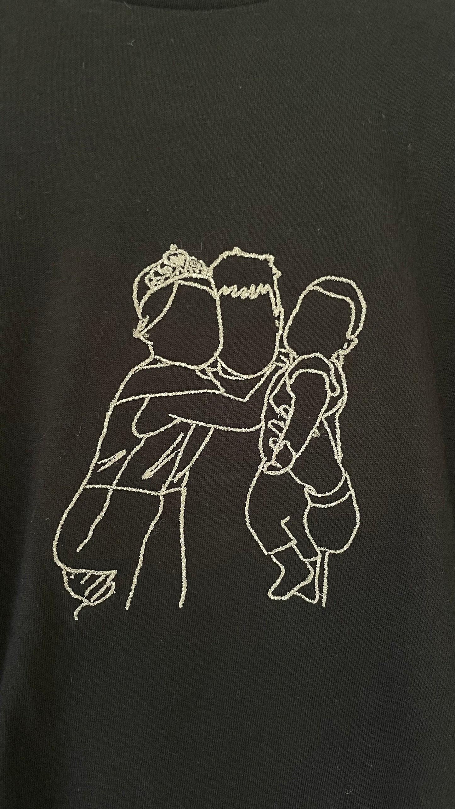 Line Drawing Portrait Embroidery