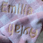 Personalised Checkered Name Towels