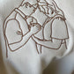 Line Drawing Portrait Embroidery