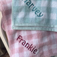 Personalised Checkered Name Towels