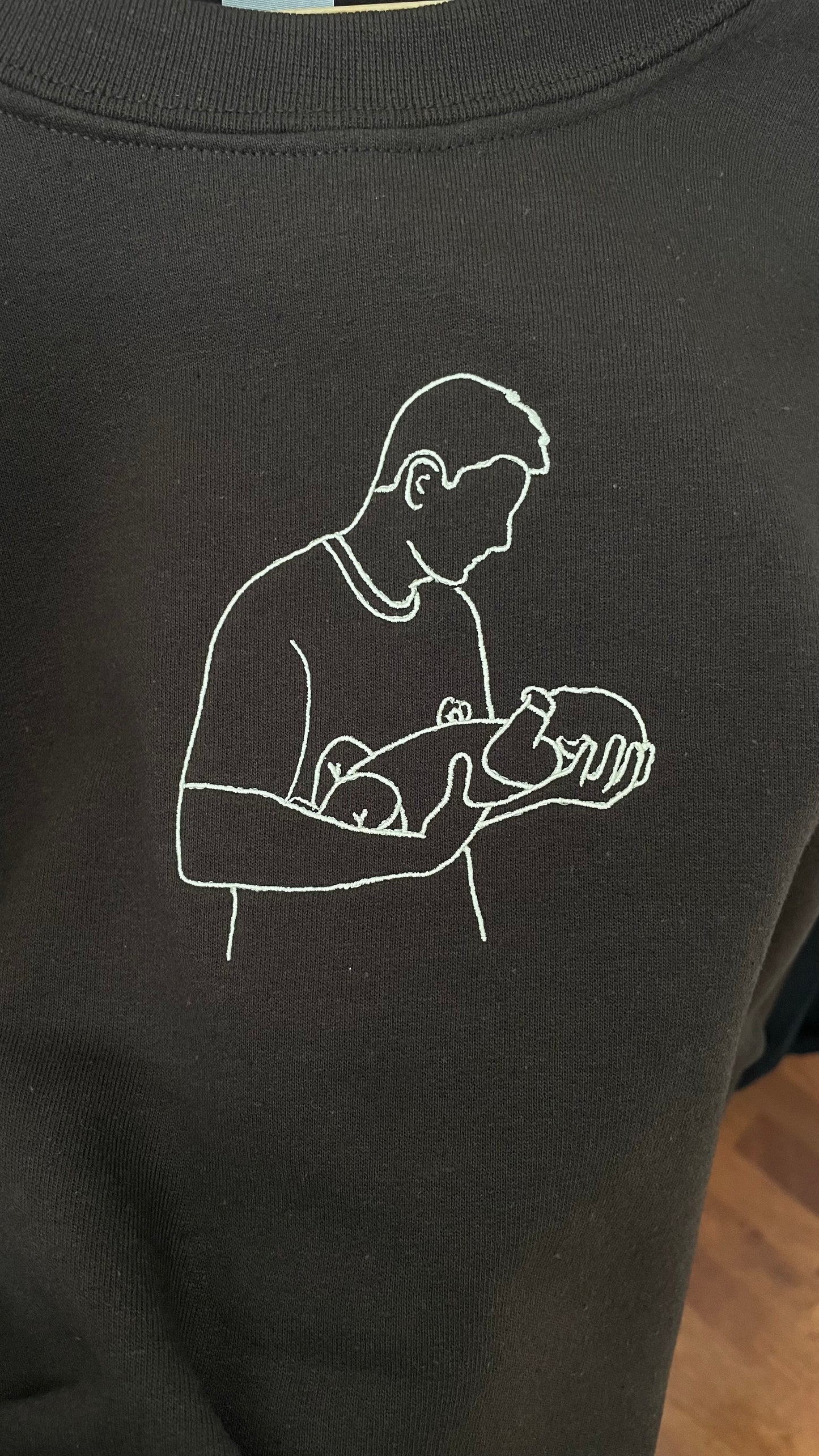 Line Drawing Portrait Embroidery