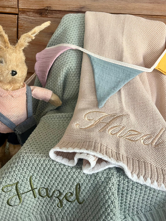 Personalised Name Baby Blankets - Gender Neutral