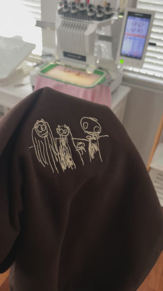 Kids Outline Drawing Embroidery